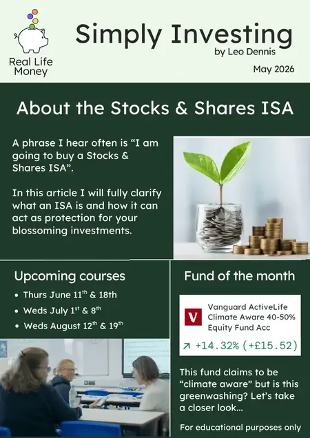 Real Life Money Monthly Newsletter Cover